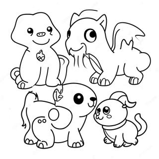 Cute Pet Simulator X Characters Coloring Page 19404-15781