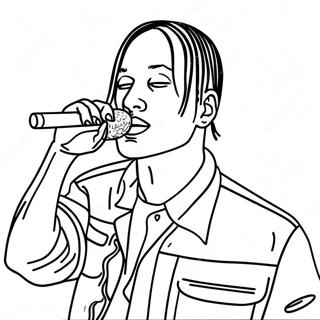 Travis Scott Coloring Pages