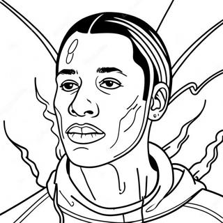 Travis Scott Coloring Page 19413-15790