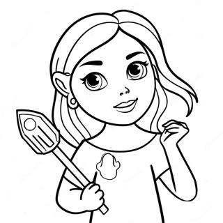 Elena With Magical Scepter Coloring Page 1942-1665