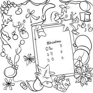 Christmas Countdown Coloring Pages