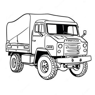 Army Truck Coloring Pages