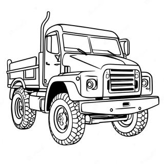 Army Truck Coloring Page 19473-15838