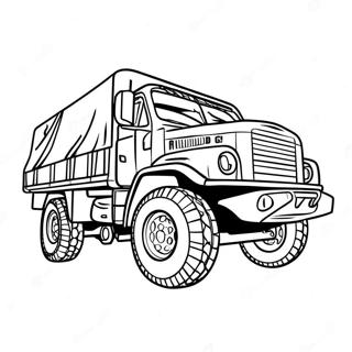 Army Truck Coloring Page 19473-15839