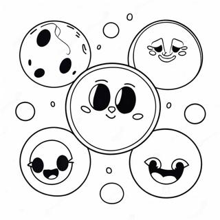 Moon Phases Coloring Pages