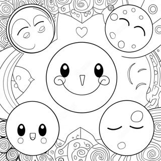 Moon Phases Coloring Page 19493-15852