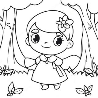 Sophie Foster In Magical Forest Coloring Page 19504-15864