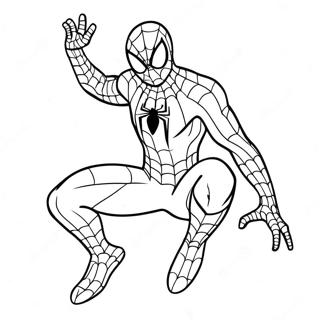 Spiderman In A Colorful Spacesuit Coloring Page 19514-15879