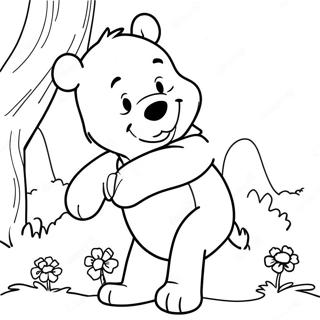 Classic Winnie The Pooh Coloring Pages