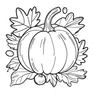 Autumn Pumpkin Coloring Pages