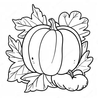 Autumn Pumpkin Coloring Page 19533-15882