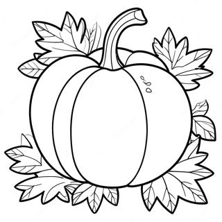 Autumn Pumpkin Coloring Page 19533-15884