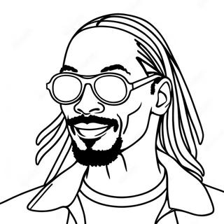 Snoop Dogg With Sunglasses Coloring Page 19544-15895