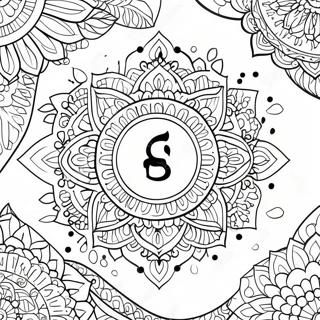 Chakra Symbol Coloring Page 19553-15903