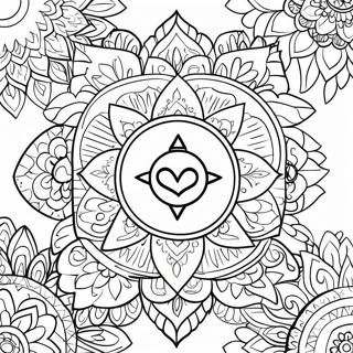 Chakra Symbol Coloring Page 19553-15904