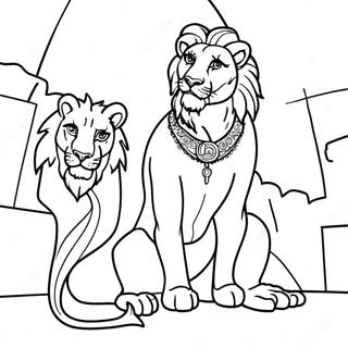 Daniel In The Lions Den Coloring Page 19563-15911