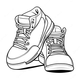 Basketball Shoes Coloring Pages