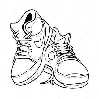 Basketball Shoes Coloring Page 19583-15922