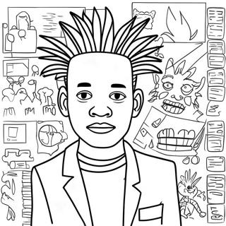 Basquiat Coloring Page 19603-15942