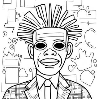 Basquiat Coloring Page 19603-15943