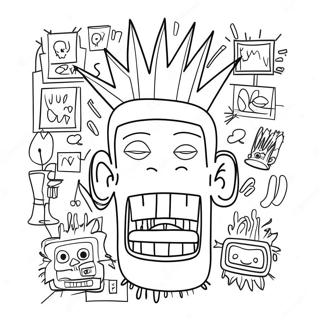 Basquiat Coloring Pages