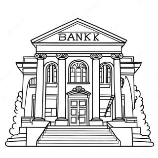 Bank Coloring Pages