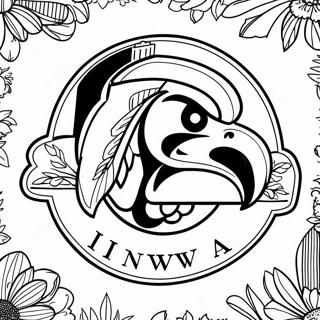 Iowa Hawkeyes Logo Coloring Page 19623-15952