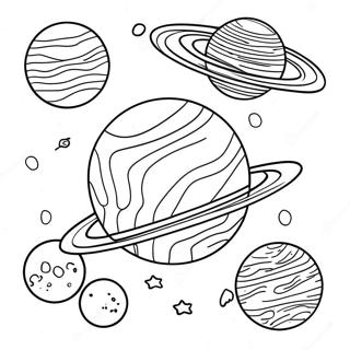 Colorful Planets In The Solar System Coloring Page 1962-1681