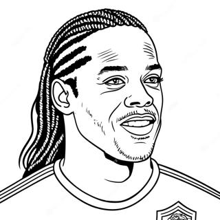 Ronaldinho Soccer Star Coloring Page 19683-15998