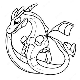 Mega Rayquaza Coloring Pages