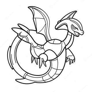 Mega Rayquaza In Flight Coloring Page 19704-16020