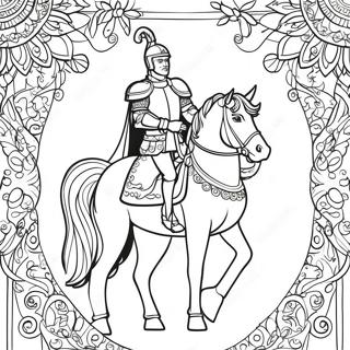 Royal Prince In Shining Armor Coloring Page 19714-16031