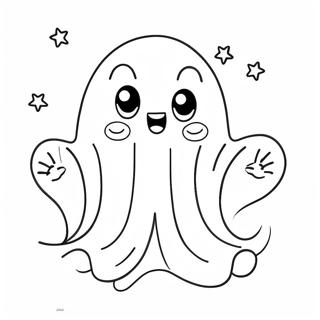 Cute Boo Ghost Coloring Page 19754-16062