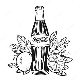 Vintage Coca Cola Bottle Coloring Page 19794-16093