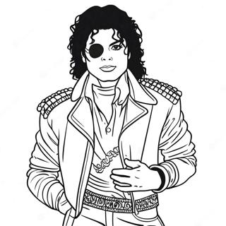 Michael Jackson Coloring Page 1981-1695