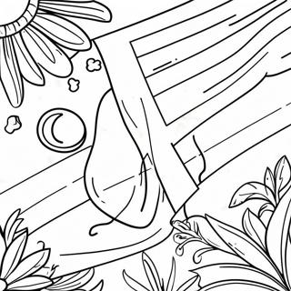 Colorful Jamaica Flag Coloring Page 19834-16128