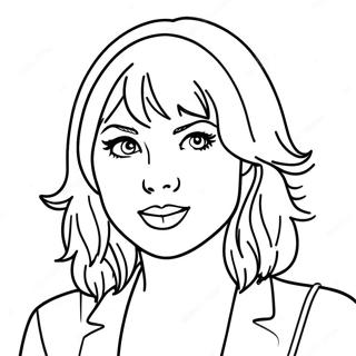 Taylor Swift Red Coloring Pages