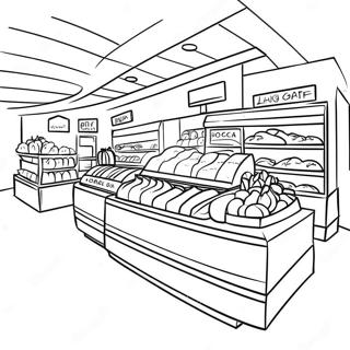 Grocery Store Coloring Page 19853-16138