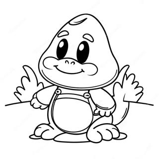 Cute Goomba Character Coloring Page 19864-16151