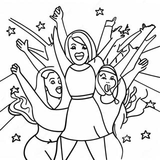 Empowered Women Celebrating Coloring Page 19904-16188