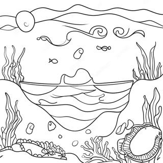 Realistic Ocean Coloring Pages