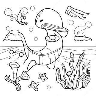 Realistic Ocean Scene Coloring Page 19943-16212