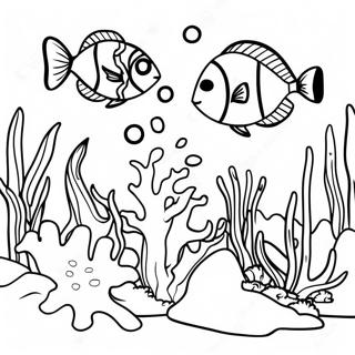 Vibrant Coral Reef Coloring Page 19944-16216