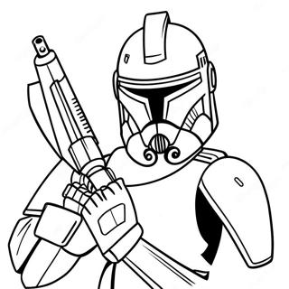 Arc Trooper Clone Trooper Coloring Page 19953-16218