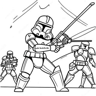 Epic Arc Trooper Battle Coloring Page 19954-16221