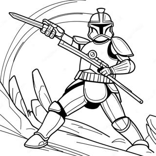 Epic Arc Trooper Battle Coloring Page 19954-16222