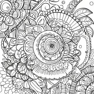 Henna Mandala Coloring Page 19973-16235