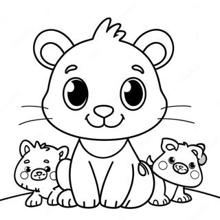 Colorful Animals For 1st Graders Coloring Page 19984-16248