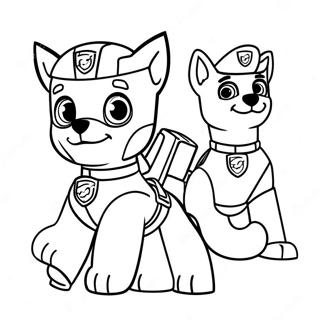 Brave Ryder Paw Patrol Coloring Page 19994-16253