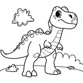 Dinosaur Coloring Page 1-2